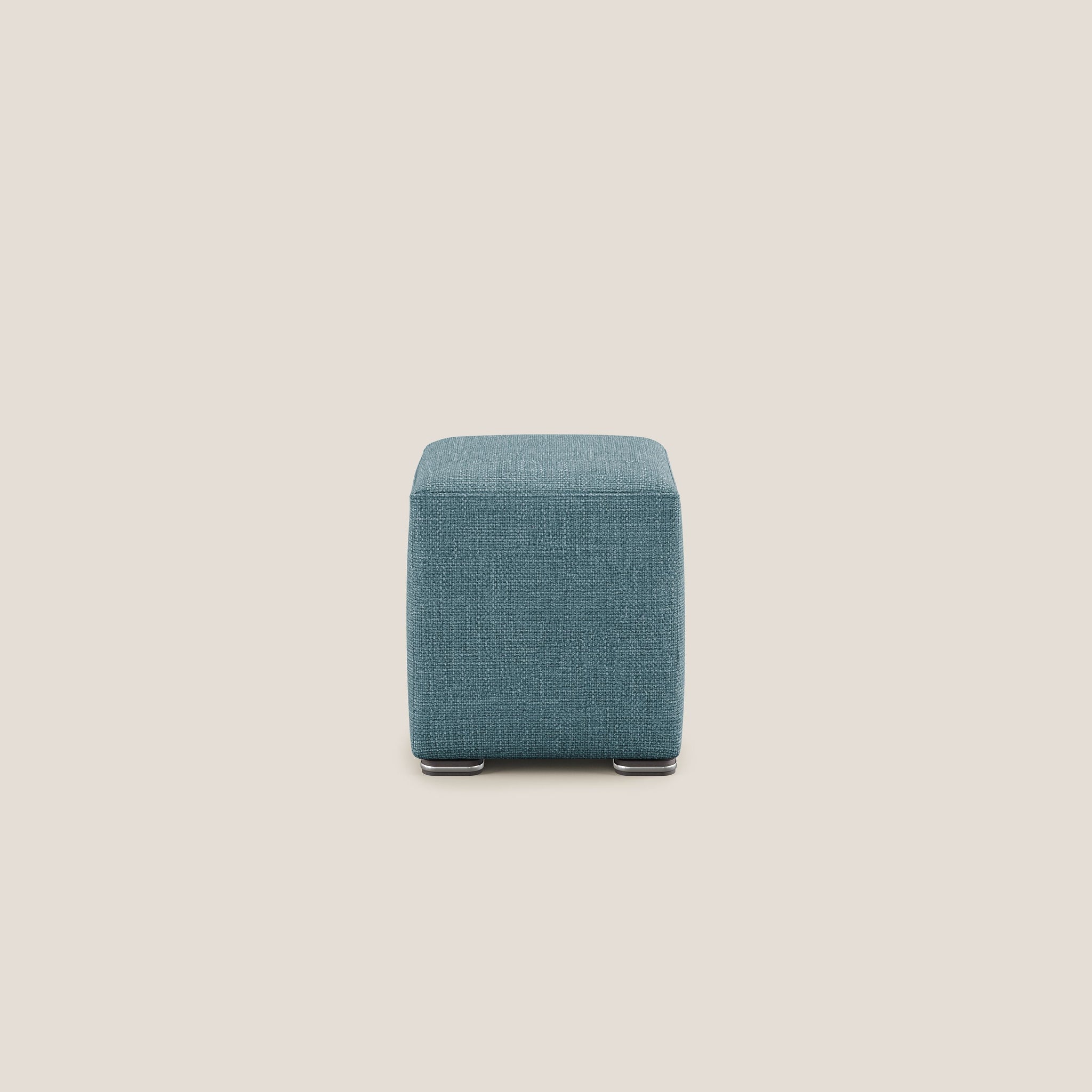 Cube pouf en tissu doux imperméable entrelacé melangé T06