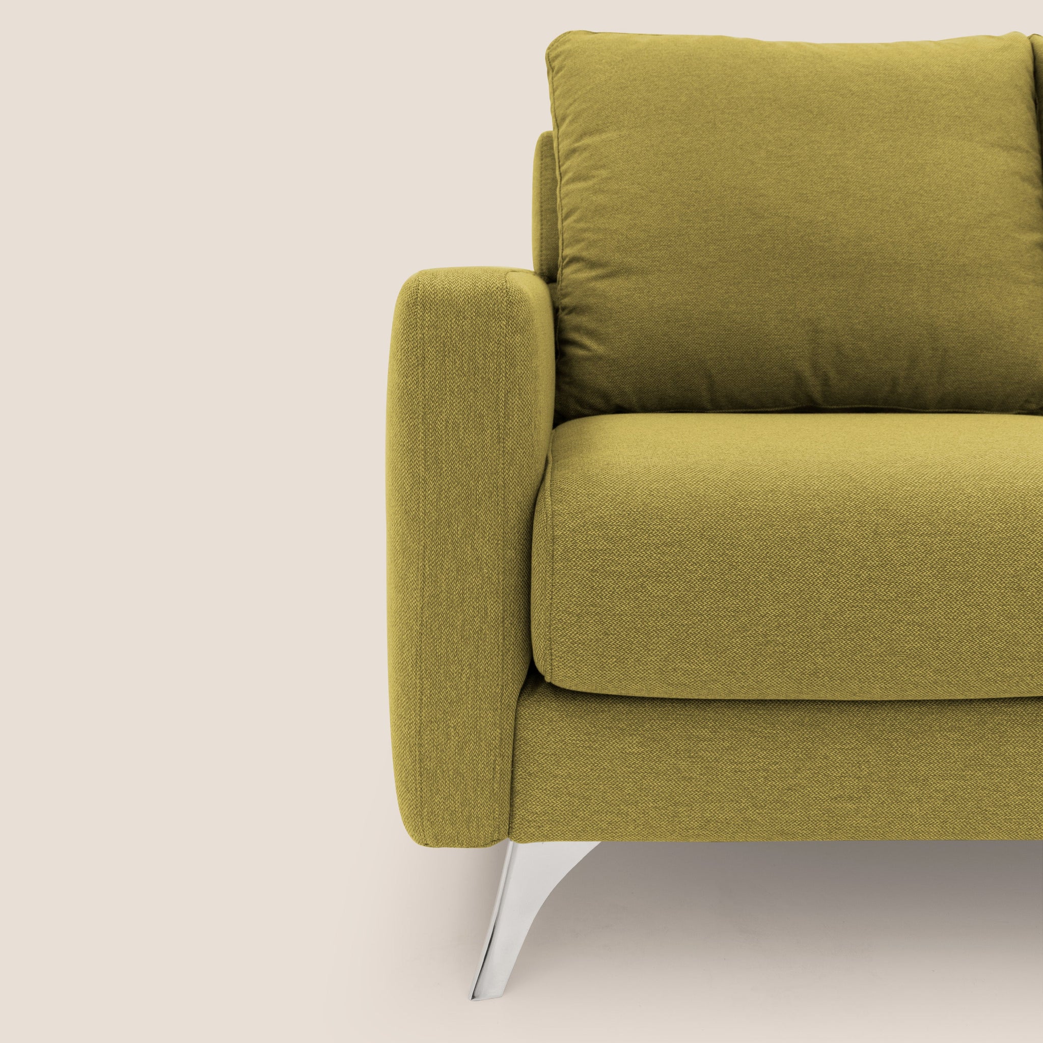 Klimt canapé avec assises coulissantes et dossier en duvet d'oie en tissu détachable T05