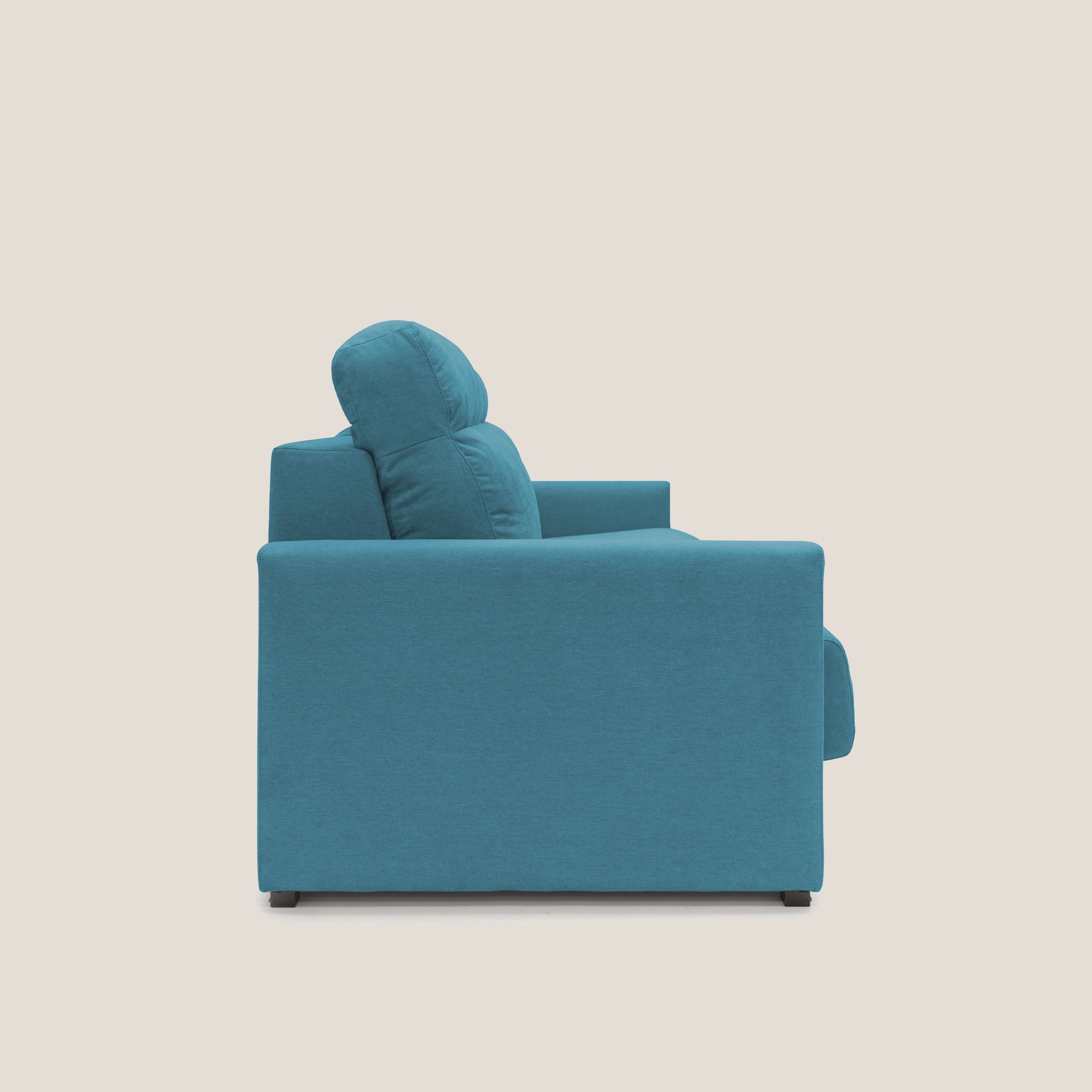 Margot Divano letto matrimoniale con schienale morbido alto in tessuto T02 - divani.store