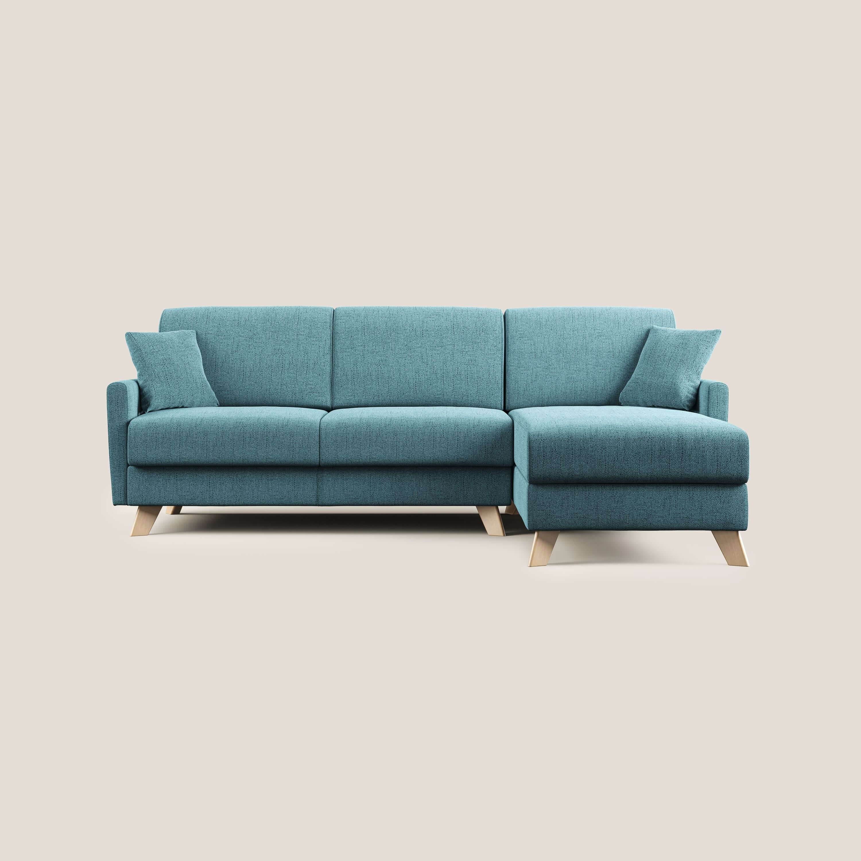 Edgar divano letto angolare in tessuto felis impermeabile T03 - divani.store