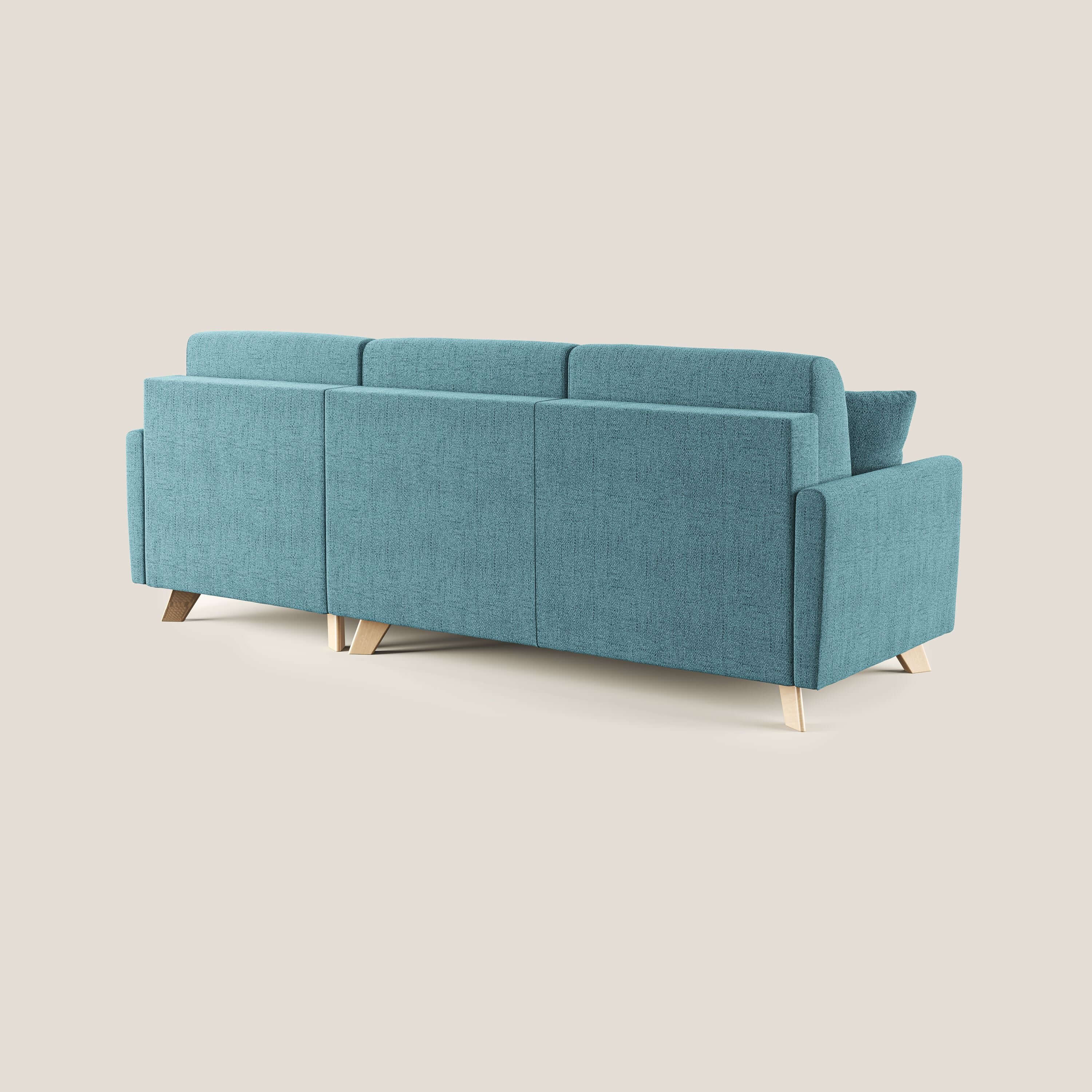 Edgar divano letto angolare in tessuto felis impermeabile T03 - divani.store