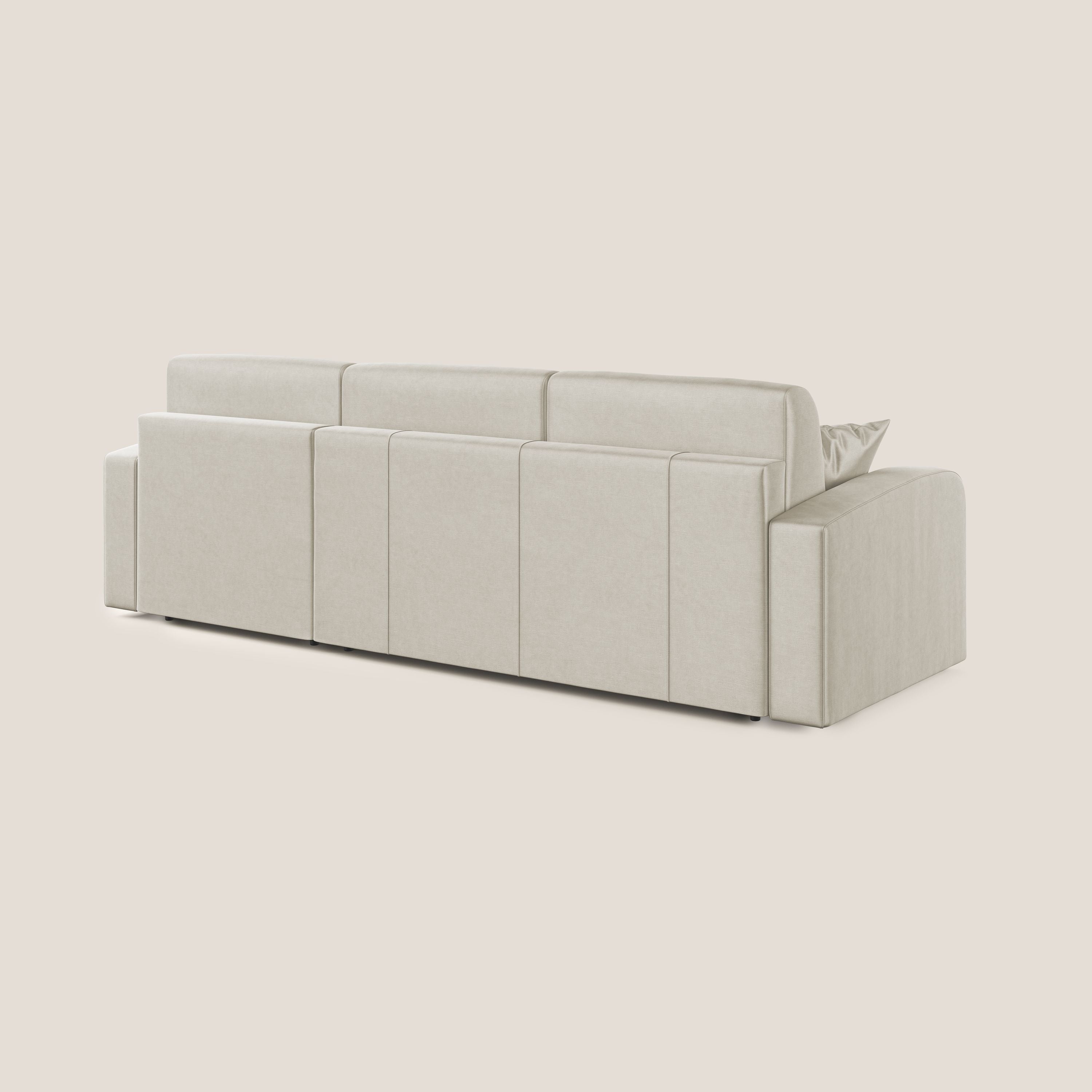Lebron Divano letto angolare con penisola in velluto morbido T01 - divani.store