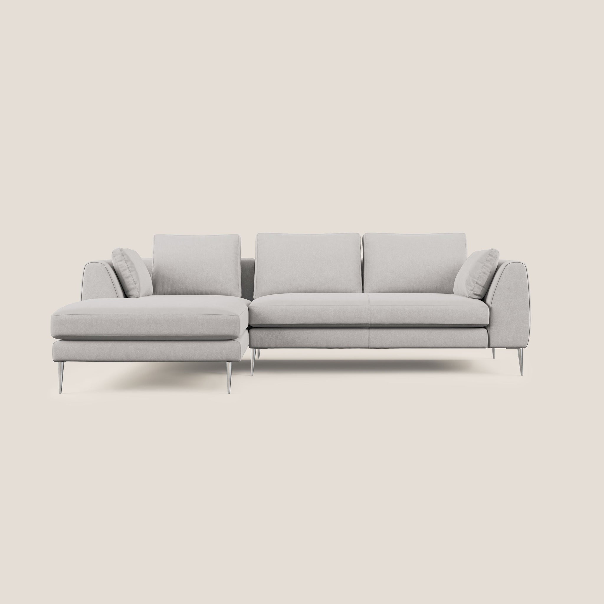 Plano canapé d'angle moderne en microfibre technique détachable T11