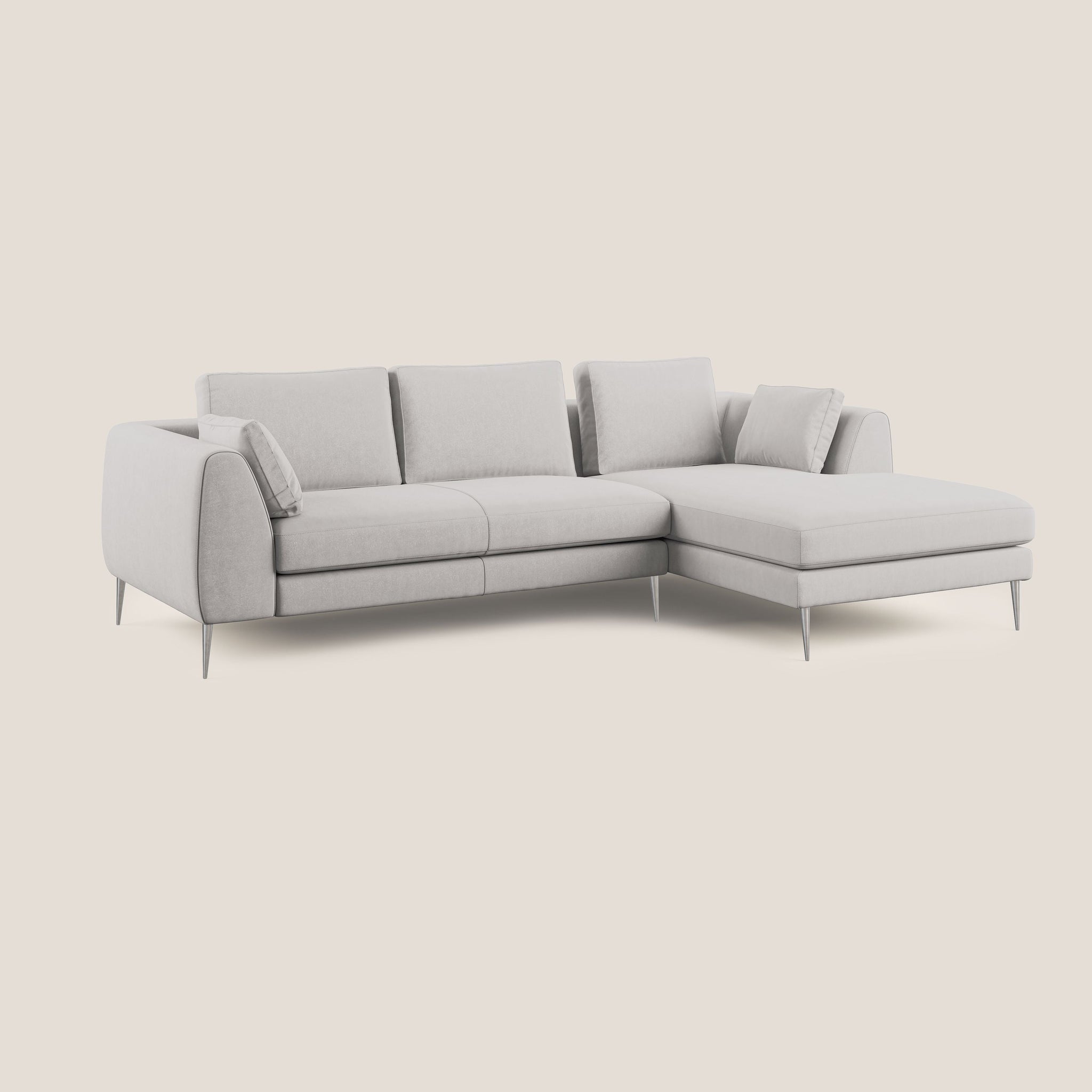 Plano canapé d'angle moderne en microfibre technique détachable T11