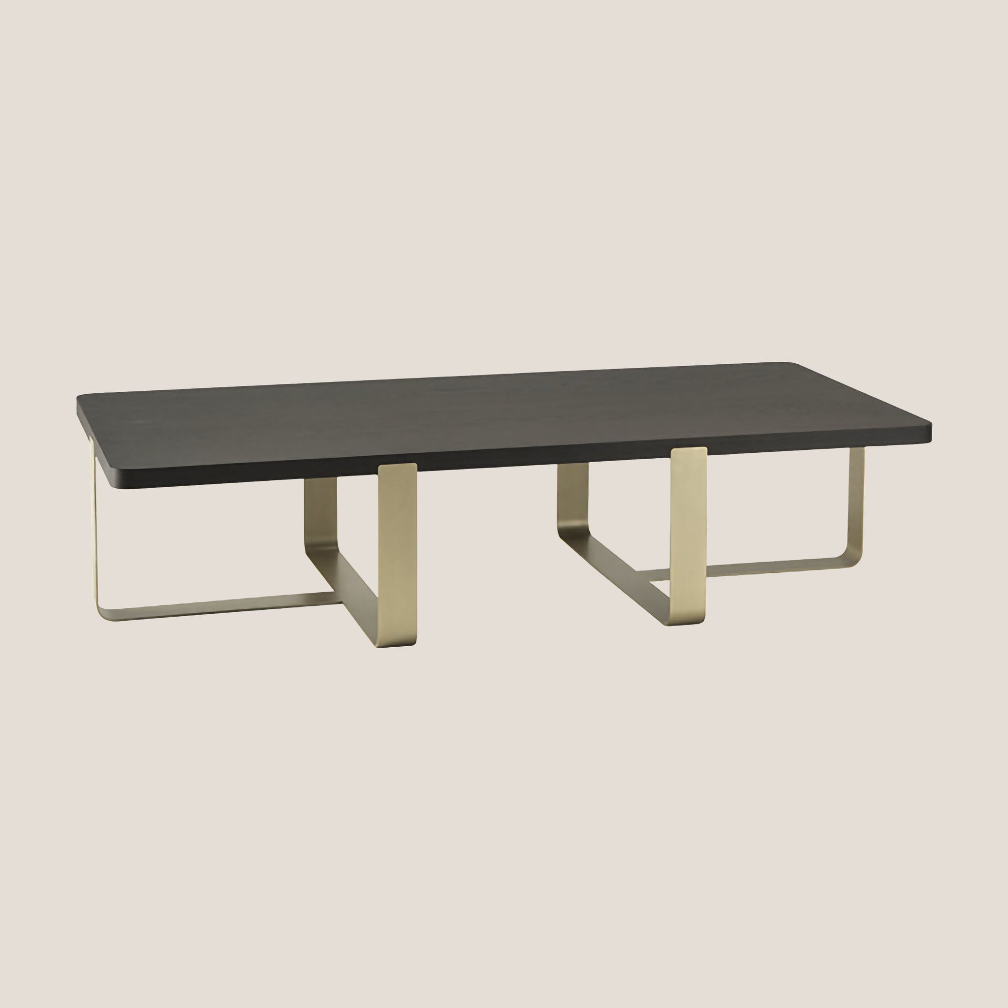 Inn table basse rectangulaire avec plateau en bois
