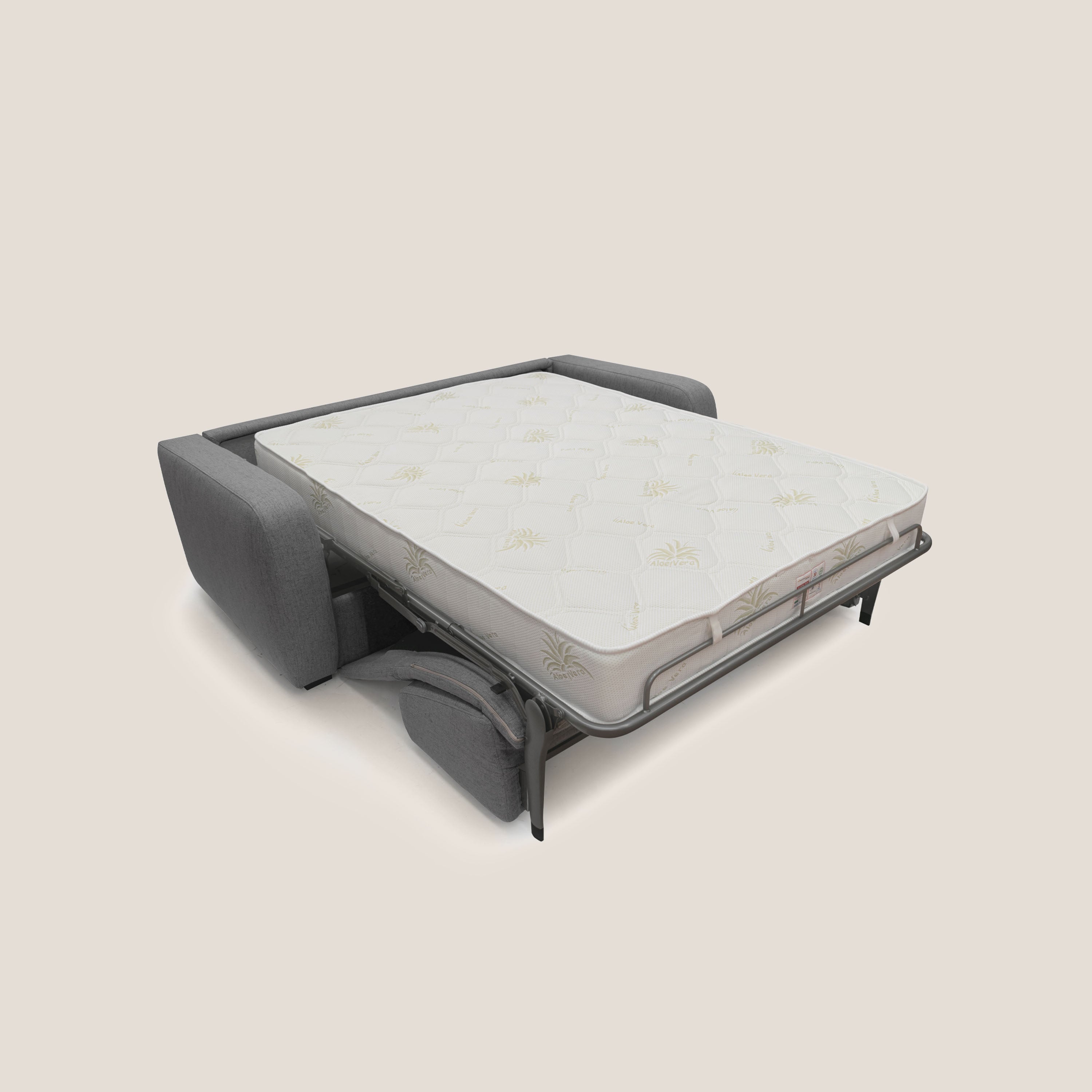 Duna Divano letto matrimoniale con materasso 20 cm in tessuto impermeabile T03 - divani.store