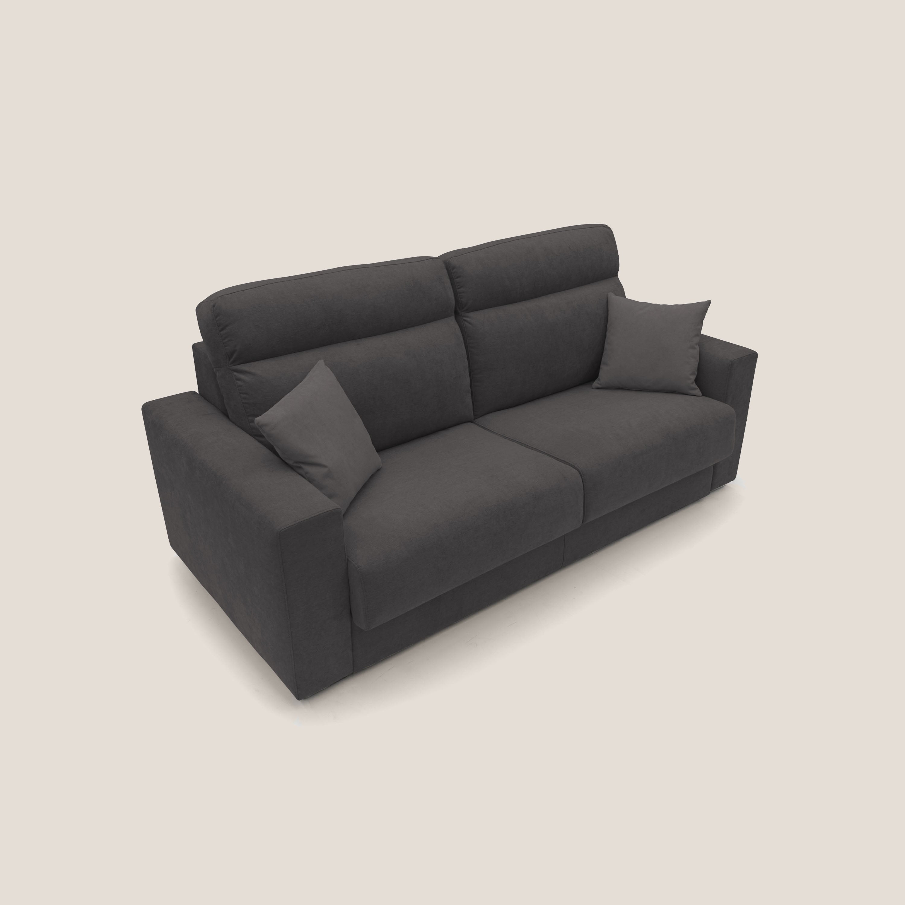 Nikita - canapé lit convertible avec haut dossier moelleux en tissu doux imperméable - Vue supplémentaire 2