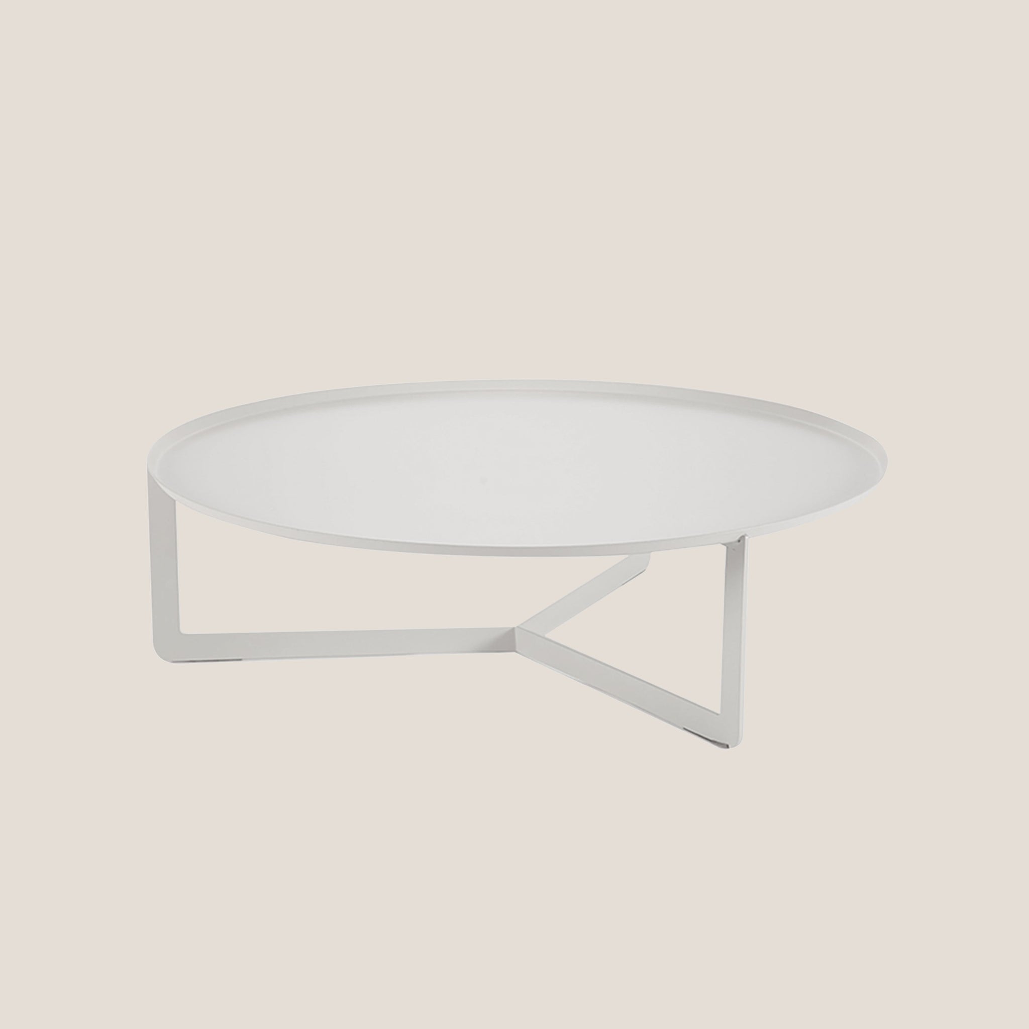 Round Table basse ronde de salon en métal h23 cm