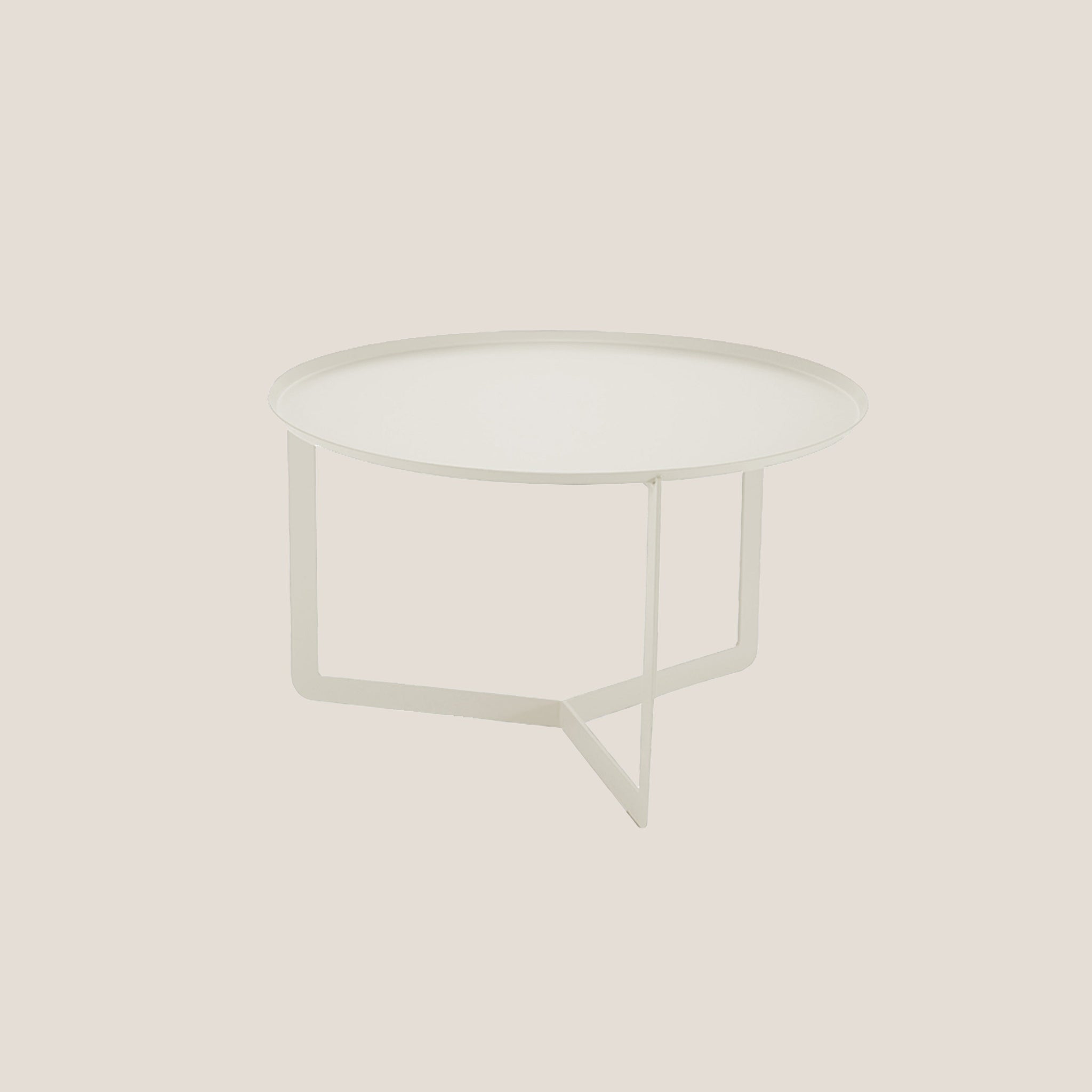 Round Table basse ronde de salon en métal h36 cm