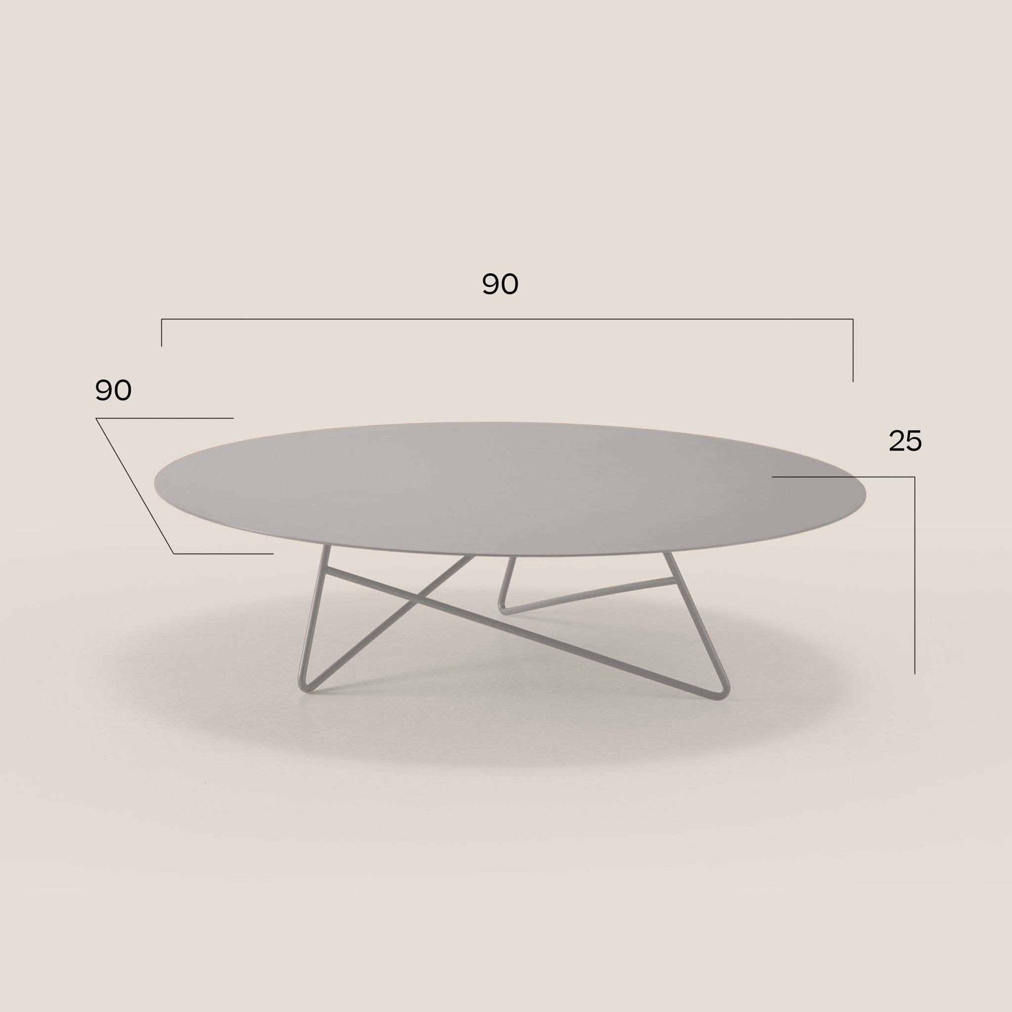 Ermione table basse ronde pour salon avec plateau en verre marbre blanc calacatta h25